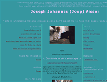 Tablet Screenshot of josephjohnvisser.nl